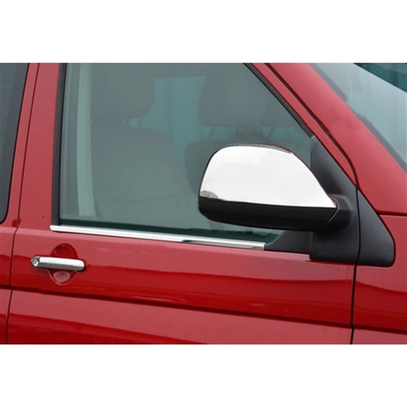 VW T5 Transporter Krom Cam Çıtası 2003-2014 2 Parça Paslanmaz Çelik ürün görseli