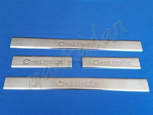 Citroen C-Elysee Krom Kapı Eşiği 2012-2024 4 Parça Paslanmaz Çelik ürün görseli