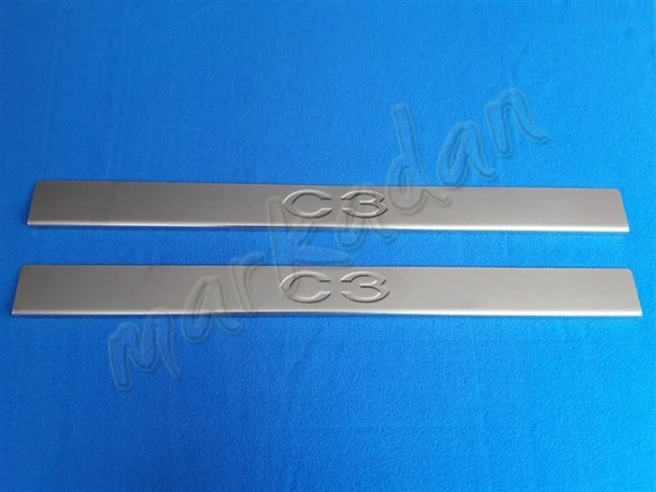 Citroen C3 Coupe Krom Kapı Eşiği 2002-2009 2 Parça Paslanmaz Çelik ürün görseli