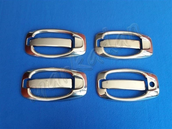 Opel Combo Krom Kapı Kolu 2012-2018 4 Kapı 8 Parça Set Paslanmaz Çelik ürün görseli