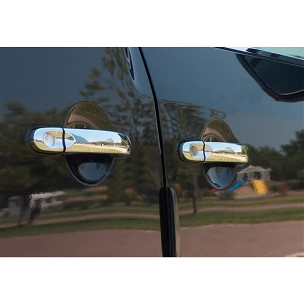 VW Touran Krom Kapı Kolu 2009 Sonrası 4 Parça Paslanmaz Çelik - Resim 3