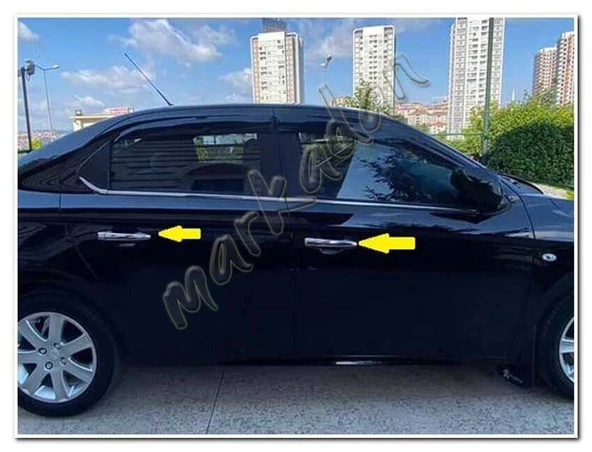 Peugeot 301 Krom Kapı Kolu 2012 Sonrası 4 Kapı Paslanmaz Çelik ürün görseli