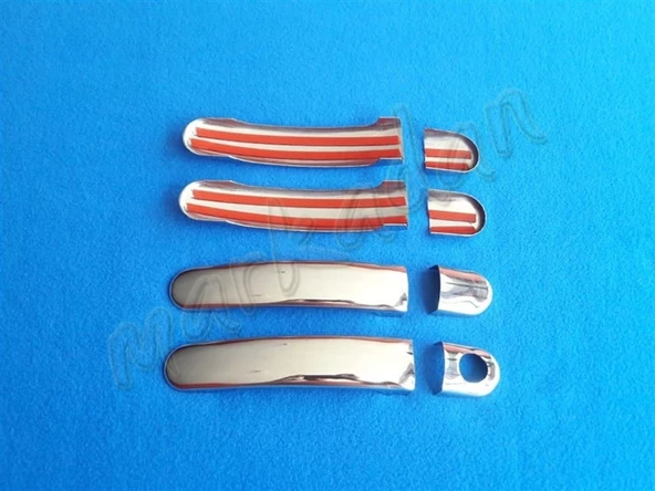 Skoda Super B-5 Krom Kapı Kolu 2001-2008 4 Kapı Paslanmaz Çelik - Resim 2