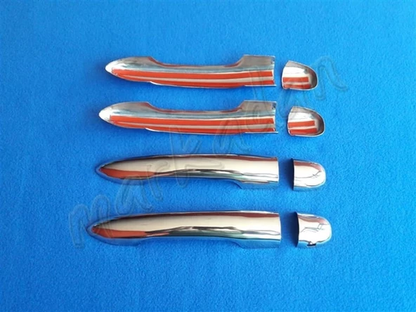 Renault Laguna 2 Krom Kapı Kolu 2003-2008 4 Kapı Paslanmaz Çelik - 2