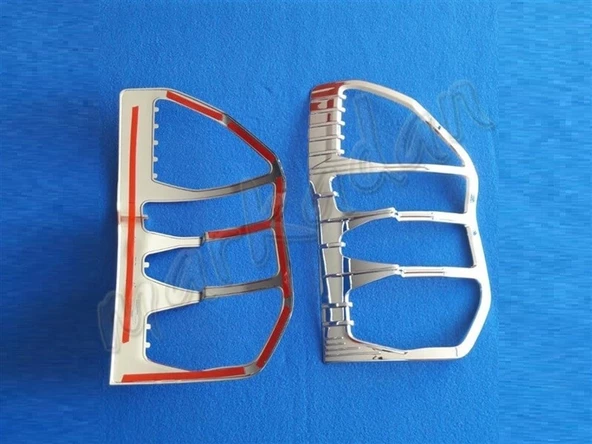 Ford Tourneo Courier Krom Stop Çerçevesi 2014-2023 2 Parça Abs Krom - Resim 2