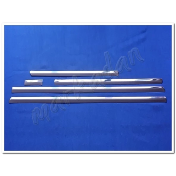 VW T6 Transporter Kısa Şase Krom Yan Kapı Çıtası 2015-2024 5 Parça Paslanmaz Çelik ürün görseli