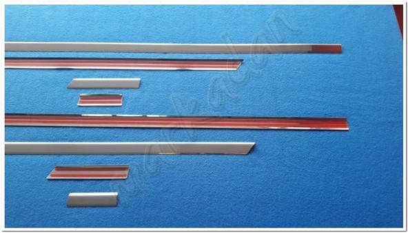 VW Passat B8 Krom Yan Kapı Çıtası 2015 Sonrası 8 Parça Paslanmaz Çelik - Resim 2