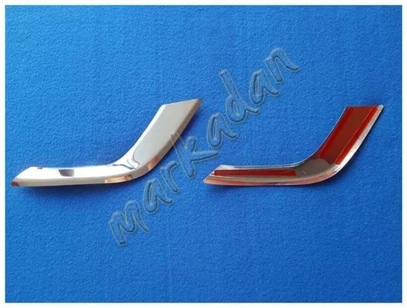 Ford Tourneo Courier Krom Sis Farı Çerçevesi 2018-2023 2 Parça Paslanmaz Çelik - Resim 2