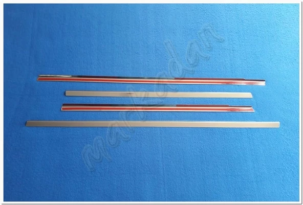 Chevrolet Kalos HB Krom Cam Çıtası 2004-2006 4 Parça Paslanmaz Çelik - Resim 2