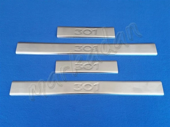 Peugeot 301 Krom Kapı Eşiği 2012 Sonrası 4 Parça Paslanmaz Çelik ürün görseli