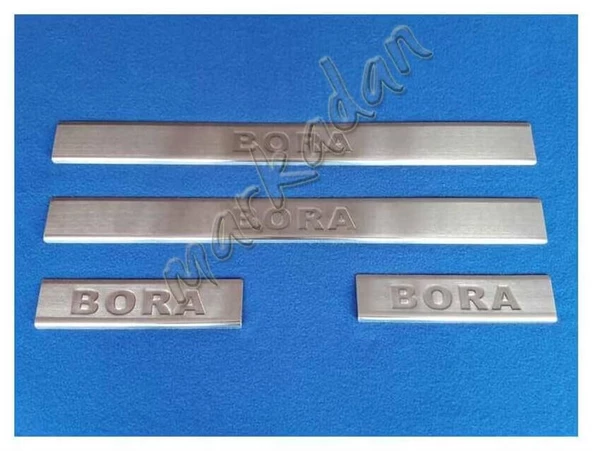 VW Bora Krom Kapı Eşiği 1998-2004 4 Parça Paslanmaz Çelik