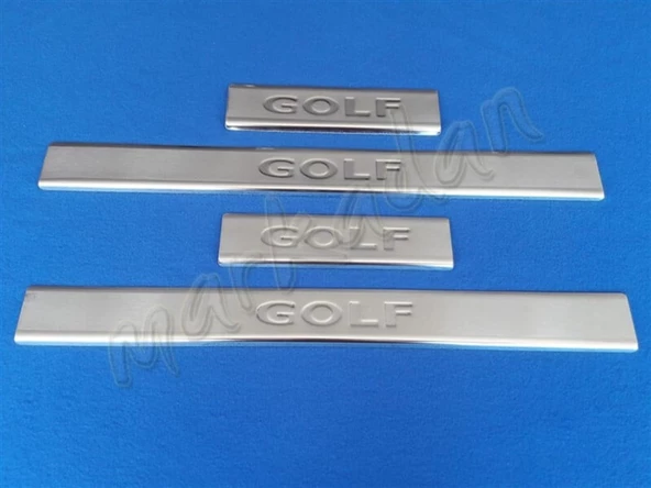 VW Golf 7 Krom Kapı Eşiği 2012-2020 4 Parça Paslanmaz Çelik