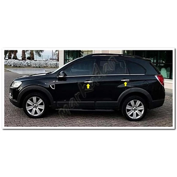 DB Chrome Chevrolet Captiva Kapı Kolu Nikelajı 2006-2018 4 Kapı P.Çelik - Resim 3