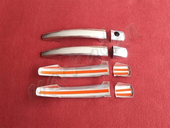 DB Chrome Citroen C4 Picasso Kapı Kolu Nikelajı 2006-2013 4 Kapı P.Çelik - Resim 2