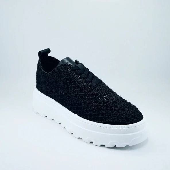 Janestt Kadın Örgü Ortapedik Taban Ayakkabı 131-9016 - 2