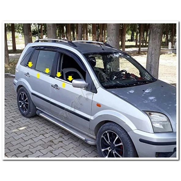 DB Chrome Ford Fusion Cam Çıtası Nikelajı 2002-2012 4 Parça P.Çelik ürün görseli