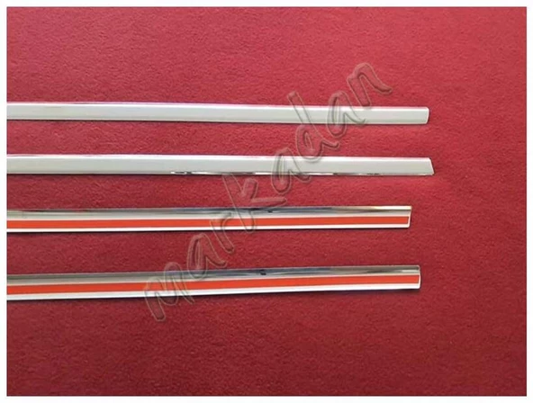 DB Chrome Opel Astra G Sedan Cam Çıtası Nikelajı 1998-2009 4 Parça P.Çelik - Resim 3