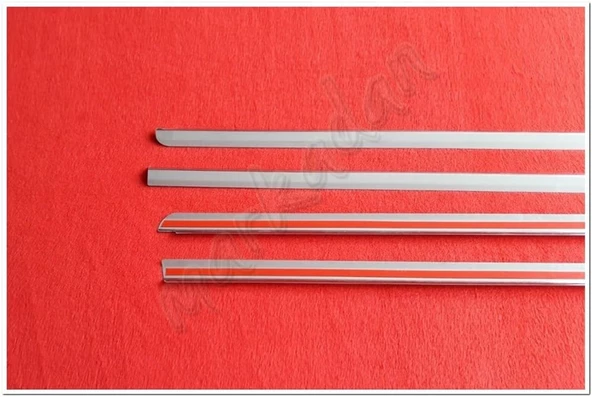 DB Chrome Renault Clio 2 HB Cam Çıtası Nikelajı 1999-2009 4 Parça P.Çelik - Resim 4