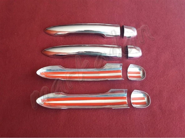 DB Chrome Renault Espace Kapı Kolu Nikelajı 2006 Sonrası 4 Kapı P.Çelik - Resim 2