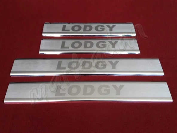 DB Chrome Dacia Lodgy Krom Kapı Eşiği 2012-2022 4 Parça P.Çelik
