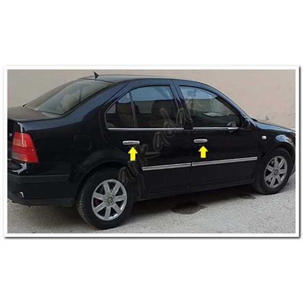 DB Chrome VW Bora Kapı Kolu Nikelajı 1998-2004 4 Kapı P.Çelik - Resim 3