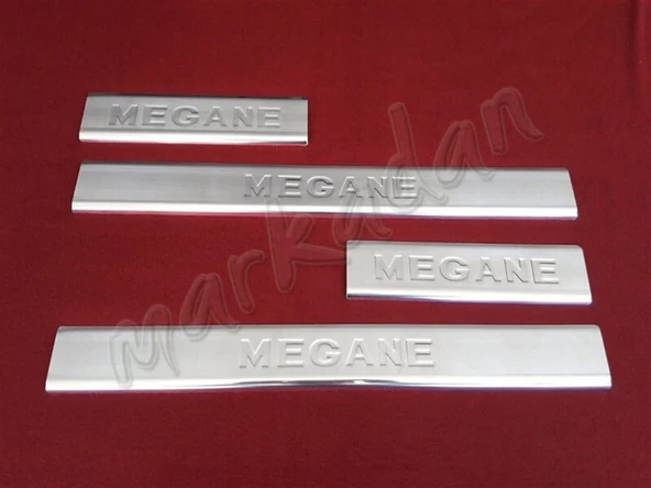 DB Chrome Renault Megane 2 Krom Kapı Eşiği 2004-2010 4 Parça P.Çelik ürün görseli