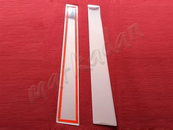 DB Chrome VW Caddy Kapı Direği Nikelajı 2004-2014 2 Parça P.Çelik - Resim 2