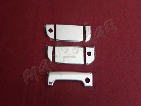 DB Chrome VW T4 Caravelle Kapı Kolu Nikelajı 1995-2003 3 Kapı 7 Parça P.Çelik ürün görseli