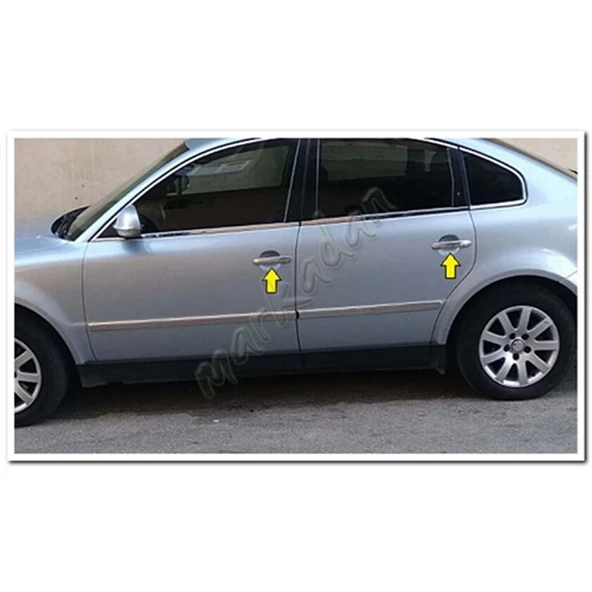 DB Chrome VW Passat 3B Kapı Kolu Nikelajı 1996-2005 4 Kapı P.Çelik - Resim 4