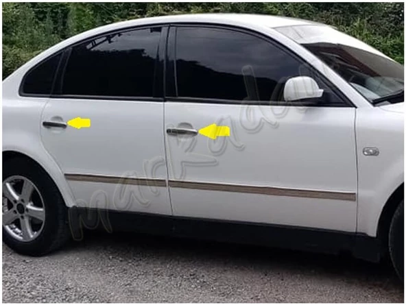 DB Chrome VW Passat 3B Kapı Kolu Nikelajı 1996-2005 4 Kapı P.Çelik - Resim 3