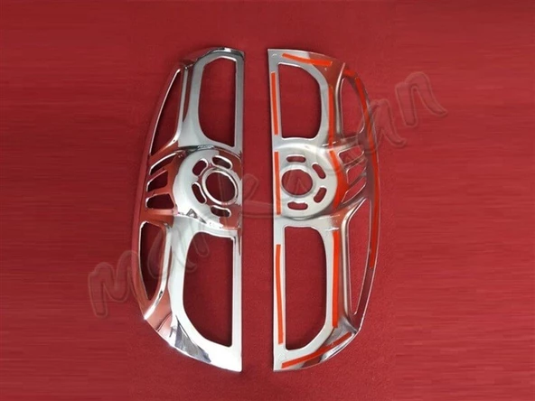 DB Chrome Fiat Doblo Stop Çerçevesi 2010-2014 2 Parça Abs Krom ürün görseli