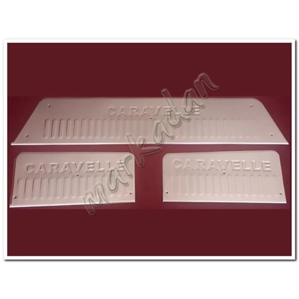 DB Chrome VW T5 Caravelle Krom Kapı Eşiği 2003-2014 3 Parça P.Çelik