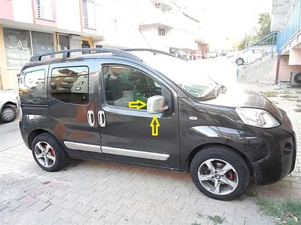 DB Chrome Peugeot Bipper Krom Ayna Kapağı 2008 Sonrası 2 Parça Abs Krom - Resim 3