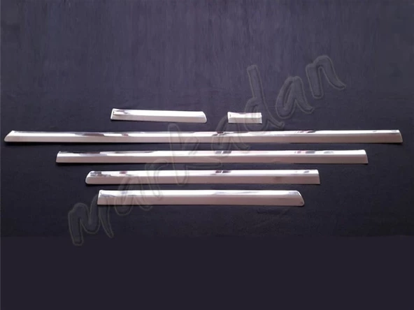 Markadan VW T6 Transporter Uzun Şasi Tek Sürgülü Krom Yan Kapı Çıtası 2015-2024 6 Parça Paslanmaz Çelik ürün görseli