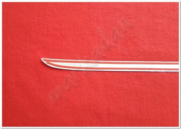 DB Chrome Citroen C4 HB Krom Bagaj Alt Çıta 2010-2020 P.Çelik - Resim 4