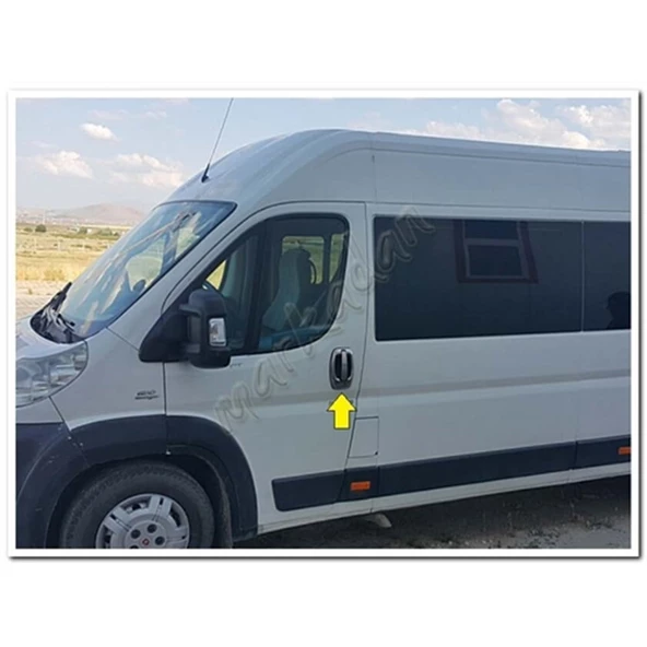 DB Chrome Fiat Ducato Kapı Kolu Nikelajı 2006-2014 4 Kapı 8 Parça P.Çelik - Resim 3
