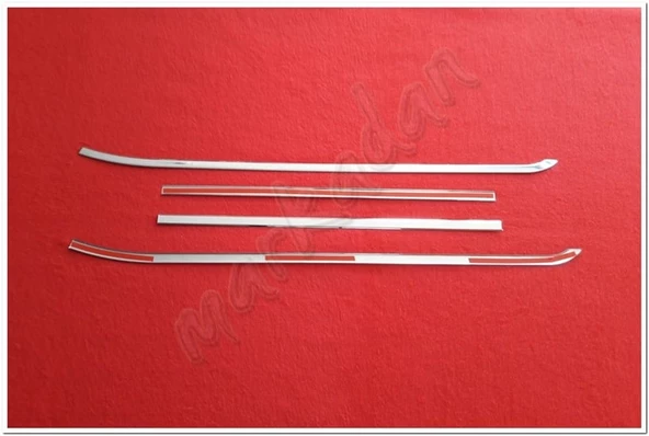 DB Chrome Opel Combo Cam Çıtası Nikelajı 2012-2018 4 Parça P.Çelik - Resim 2