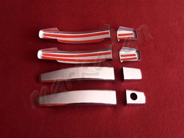 DB Chrome Opel Meriva B Kapı Kolu Nikelajı 2010 Sonrası 4 Kapı P.Çelik - Resim 2