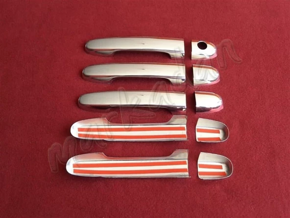 DB Chrome Toyota Rav 4 Sensörsüz Kapı Kolu Nikelajı 2006-2012 5 Kapı P.Çelik - Resim 2