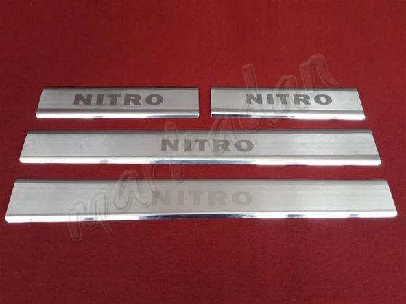DB Chrome Dodge Nitro Krom Kapı Eşiği 2007-2012 4 Parça P.Çelik