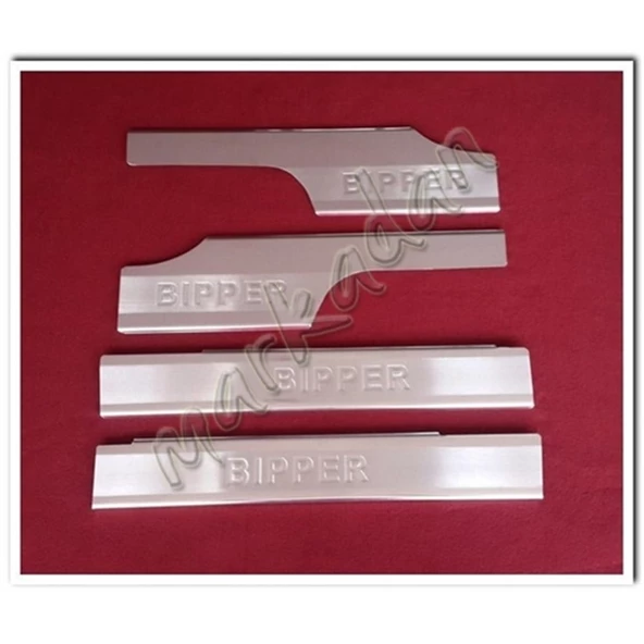 DB Chrome Peugeot Bipper Krom İç Kapı Eşiği 2008 Sonrası 4 Parça P.Çelik - Resim 2