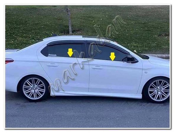 DB Chrome Citroen C-Elysee Cam Çıtası Nikelajı 2012-2024 4 Parça P.Çelik - Resim 2