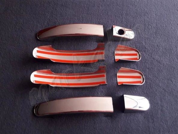 Markadan Ford C-Max Krom Kapı Kolu 2010-2019 4 Kapı Paslanmaz Çelik - 2