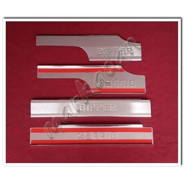 DB Chrome Peugeot Bipper Krom İç Kapı Eşiği 2008 Sonrası 4 Parça P.Çelik ürün görseli