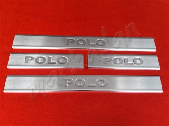 Markadan VW Polo Krom Kapı Eşiği 2009-2017 4 Parça Paslanmaz Çelik