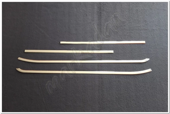 Markadan Fiat Doblo Krom Cam Çıtası 2010-2023 4 Parça Paslanmaz Çelik - 1