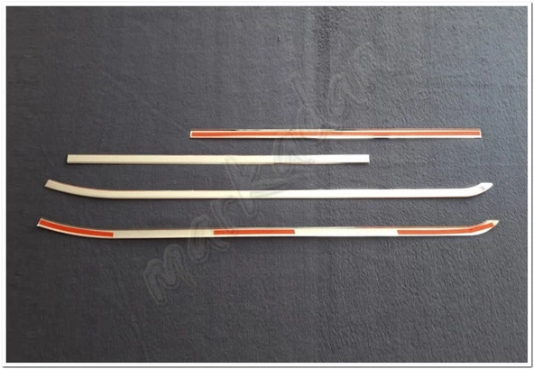 Markadan Fiat Doblo Krom Cam Çıtası 2010-2023 4 Parça Paslanmaz Çelik - 2