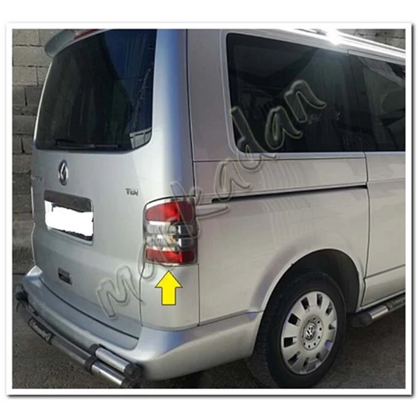 Markadan VW T5 Transporter Krom Stop Çerçevesi 2003-2014 2 Parça Paslanmaz Çelik - Resim 4