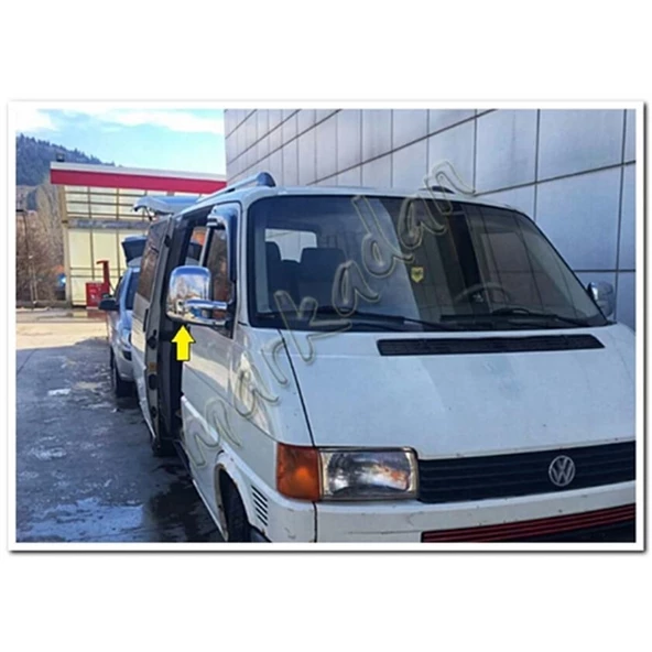 Markadan VW T4 Transporter Krom Ayna Kapağı 1995-2003 2 Parça Abs Krom - Resim 4