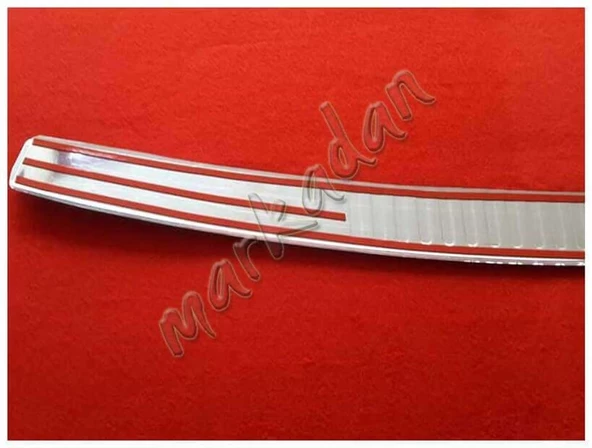 Markadan VW Caddy Krom Arka Tampon Eşiği 2004-2014 Paslanmaz Çelik - Resim 2